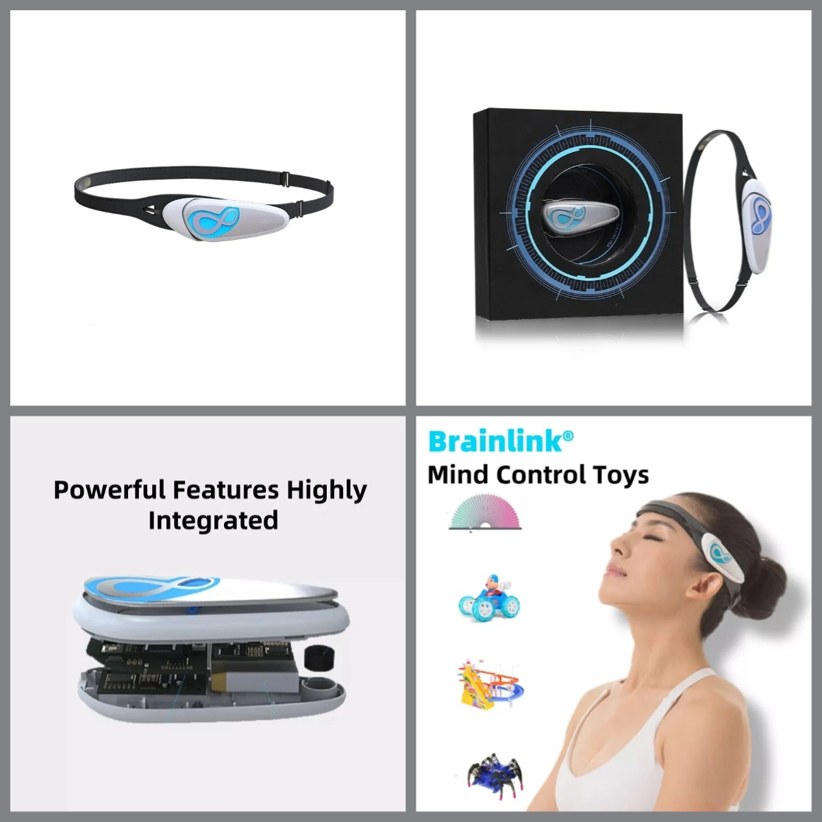 Meditation Headband Eeg - Trockenelektroden-EEG-Gehirnwellen-Stirnband-Biofeedback-Trainingsgerät für Konzentration, Meditation und Entspannungsübungen