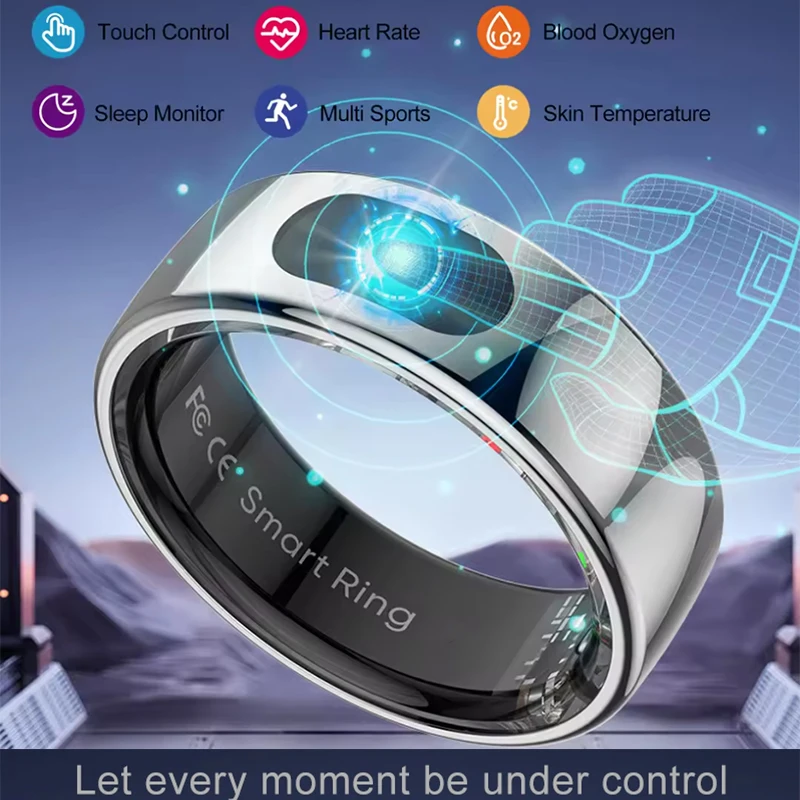 Temperature Ring Skin - Intelligenter Ring mit Ladeetui zur Messung
