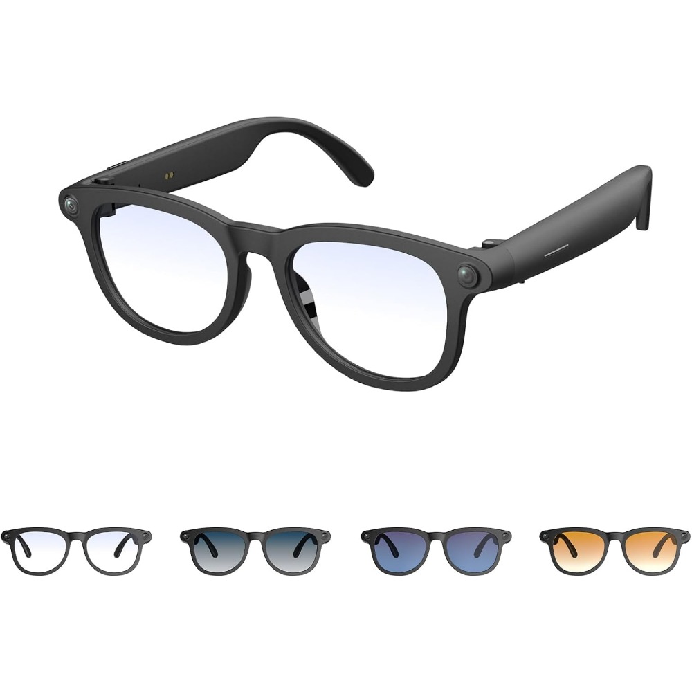 Smart Glasses Lens - Smarte Brille mit HD-Kamera, Echtzeit-Übersetzung, Musik-