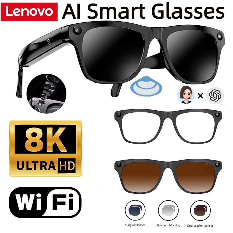 Smart Glasses Lens - Lenovo 32G Speicher 800W 4K Kamera
