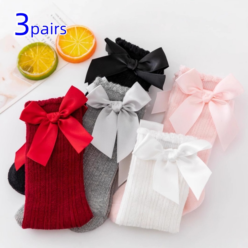 Baby Sock Oximeter - 3 Paare/satz Baby Mädchen Socken Großen