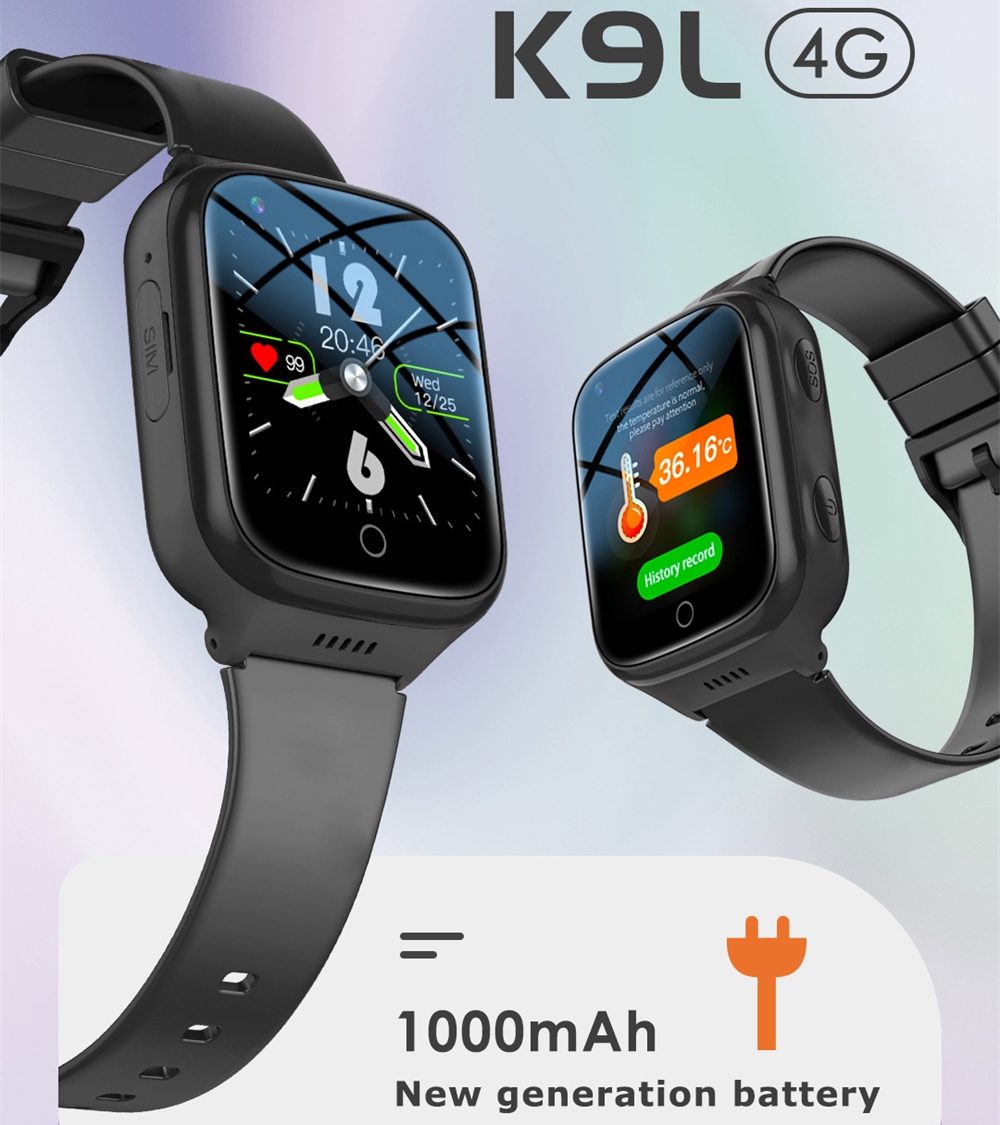 Fall Detection Watch - Sturzerkennungs-Smartwatch für Senioren, SOS-Uhr mit 4G-SIM,