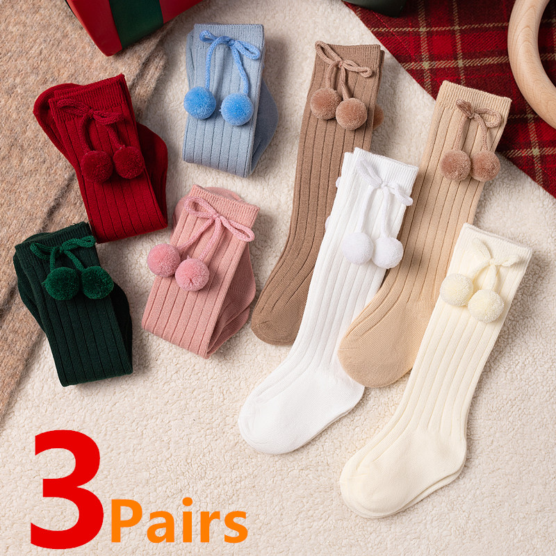 Baby Sock Oximeter - 3 Paare/los Baby Ball Knie Hohe