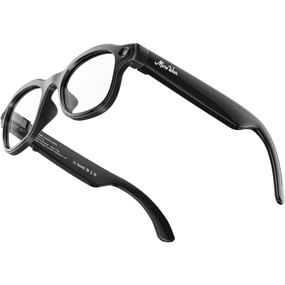 Smart Glasses Lens - Smarte Brille: 13MP, Kabelloses Laden, Sprachassistent,