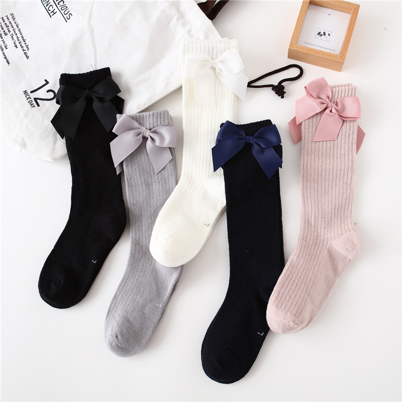 Baby Sock Oximeter - Kinder Mädchen Socken mit Schleifen Baumwolle