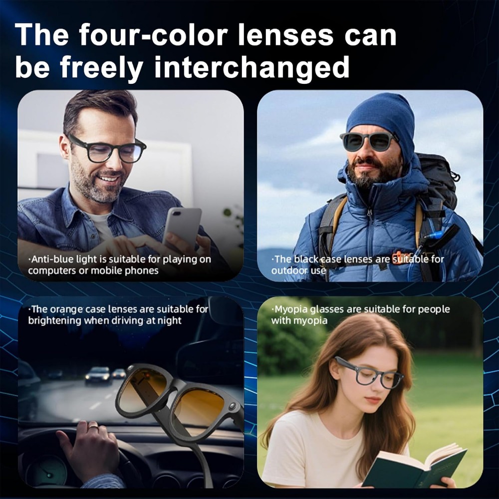 Smarte Brille mit HD-Kamera, E – Smart Glasses Lens Bewertung und Preis