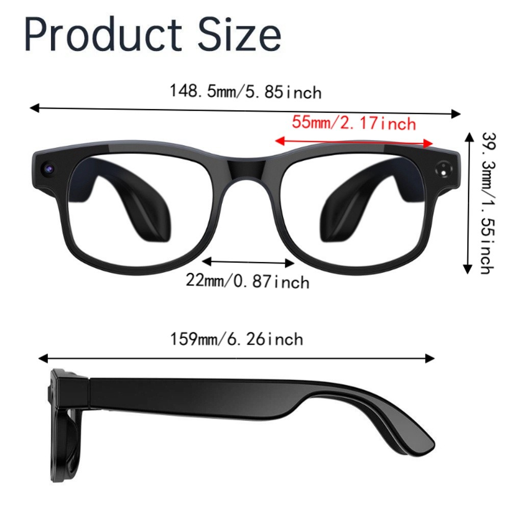 2-in-1 KI-Smart-Brille HD Foto – Smart Glasses Lens Bewertung und Preis