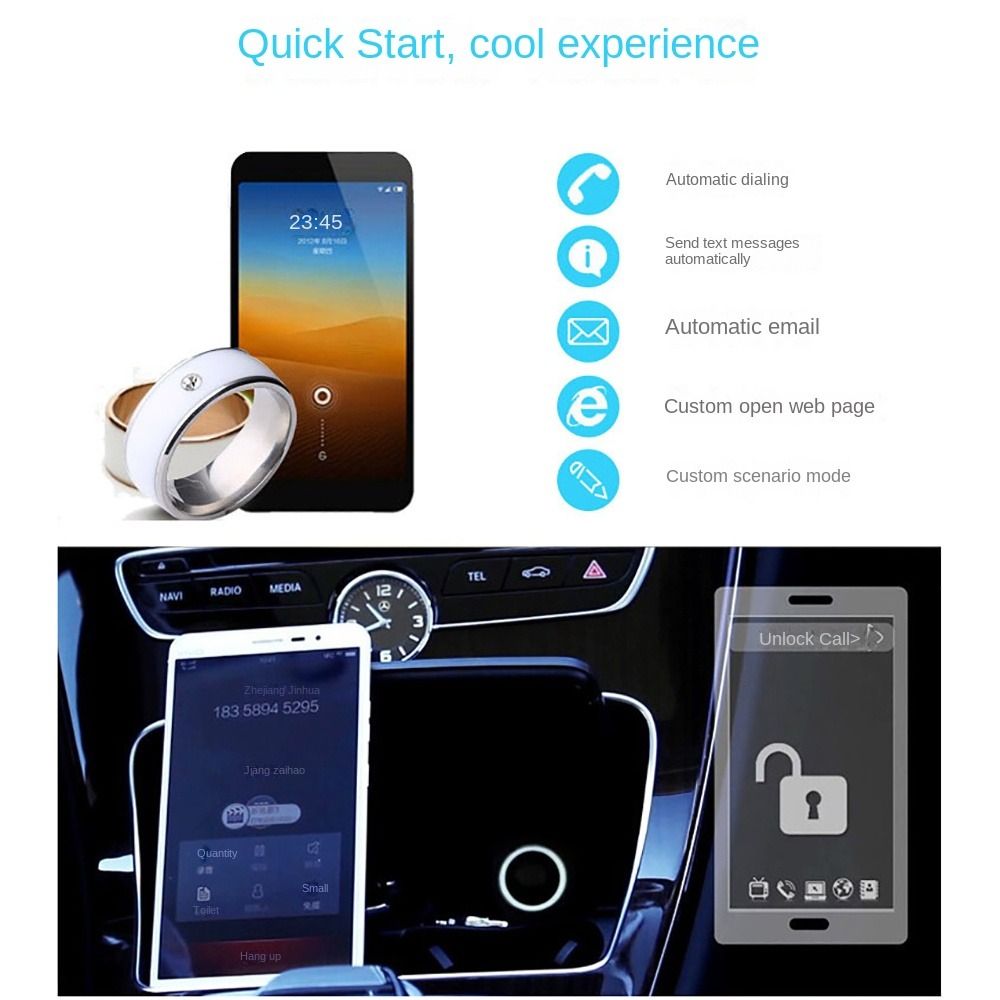 Multifunktionaler NFC-Smart-Ri – Smart Ring Nfc Pay Bewertung und Preis