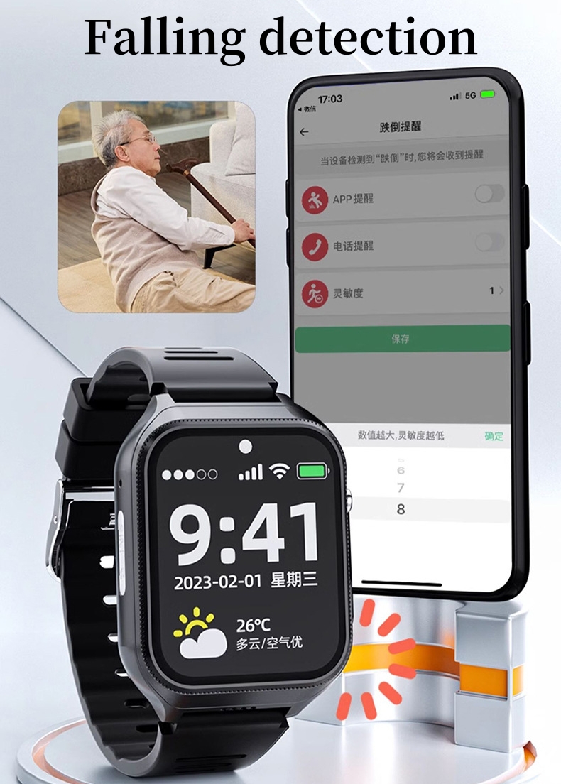 Ältere Smartwatch für Senioren – Fall Detection Watch Bewertung und Preis