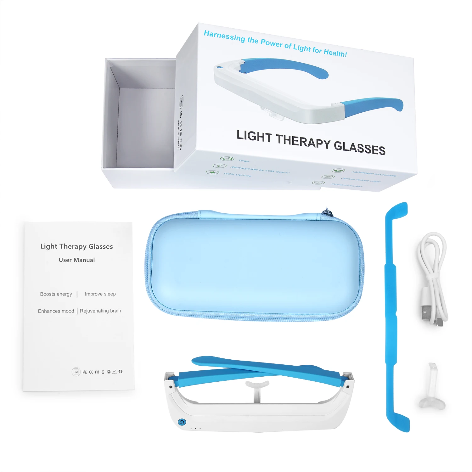 SAD Lichttherapie-Brille Rot-B – Light Therapy Glasses Bewertung und Preis