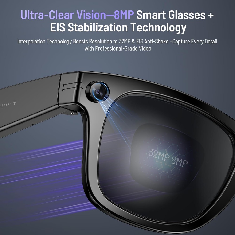 Smarte Brille mit 800-W-Kamera – Smart Glasses Lens Bewertung und Preis