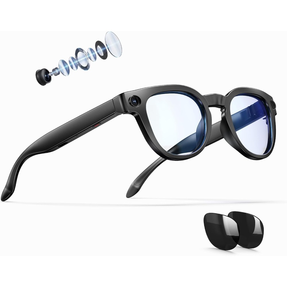 Smarte Brille mit 8MP Kamera,  – Smart Glasses Lens Bewertung und Preis