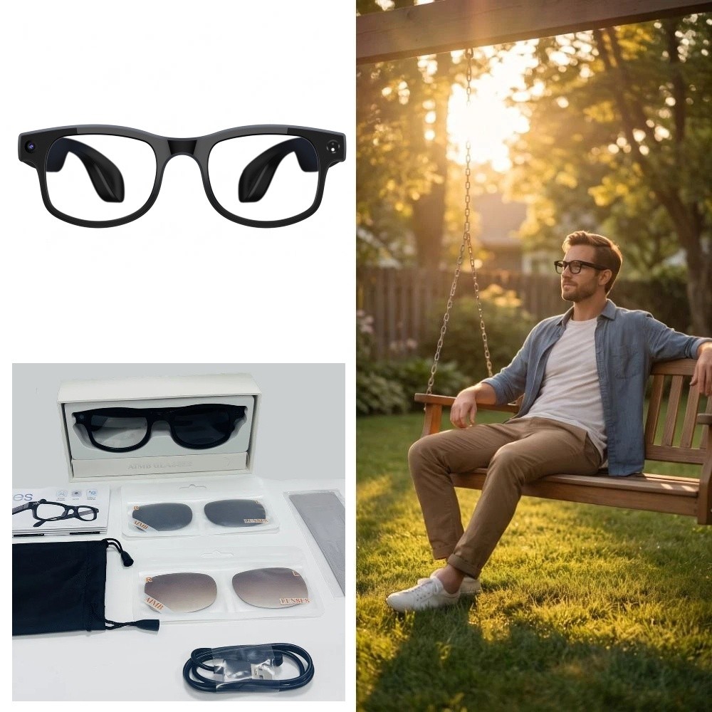 2-in-1 KI-Smart-Brille HD Foto – Smart Glasses Lens Bewertung und Preis